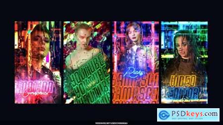 Neon Futuristic Stories 58324667