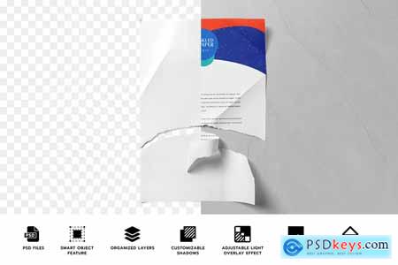 Crumpled Paper Mockup AD5BUYW