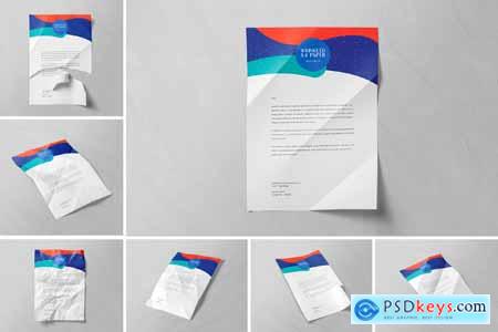 Crumpled Paper Mockup AD5BUYW Crumpled Paper Mockup AD5BUYW