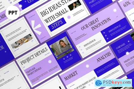 Blue Purple Project Proposal PPT