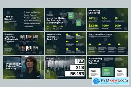 Green Yellow Modern Pitch Deck