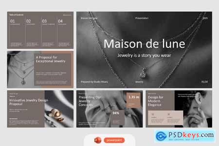 Brown Jewelry Presentation