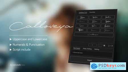 Animated Typeface - Calloveya 58464346