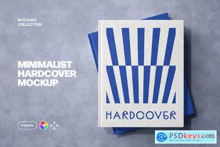 Minimalist Hardcover Book Mockups