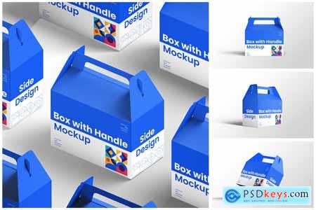 Box with Handle Mockup Box with Handle Mockup