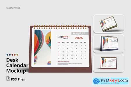 Desk Calendar Mockup Desk Calendar Mockup