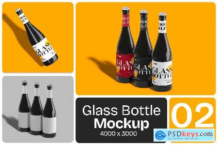 Glass Bottle Mockup
