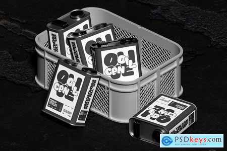 Oil Tin Can Mockup 003