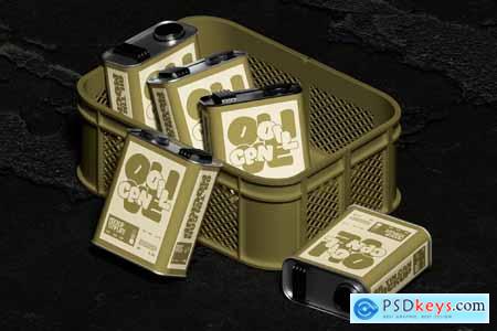 Oil Tin Can Mockup 003