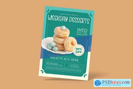 Desserts and Sweets Menu Flyer