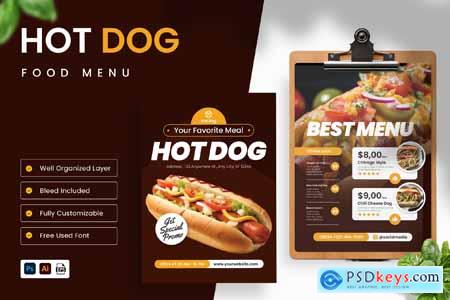 Hot Dog Food Menu