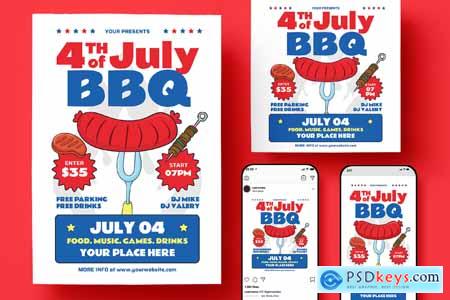 4th of July BBQ Flyer