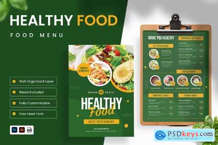 Healthy Food Menu