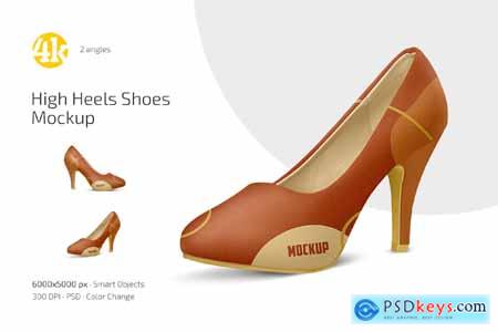 High Heels Shoes Mockup Set