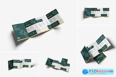 Quad Fold Brochure Mockup