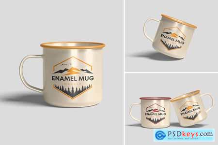 Enamel Mug Mockup
