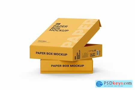 Square Gift Box Mockup