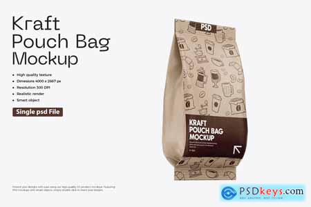 Coffee Pouch Packaging Mockup