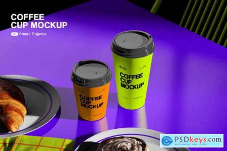 Cafe Coffee Cups Mockup