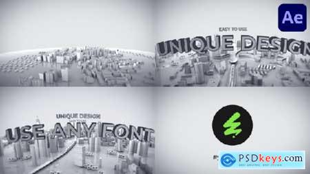 Zoom Out City Logo for After Effects 58337168