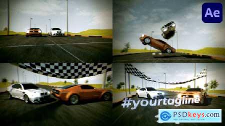 Cars Racing Logo Sting for After Effects 58324554