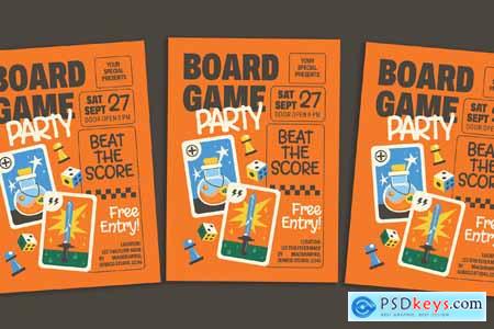 Board Game Party Flyer