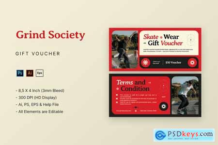 Grand Society Skateboard Wear - Gift Voucher