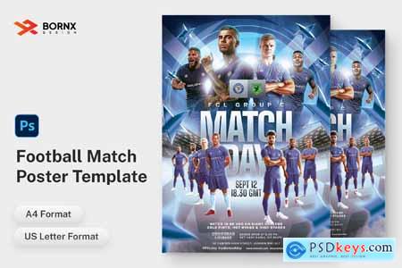 Football Match Poster Template Photoshop PSD