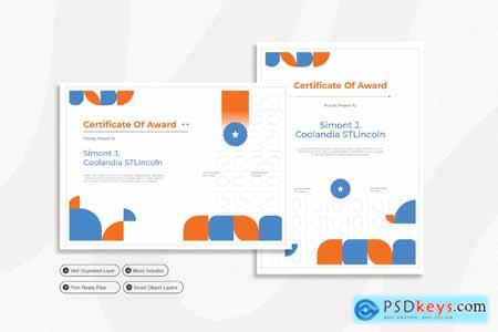Blue Orange - Certificate