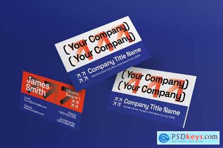 Yellow Blue Utilitarian Business Card