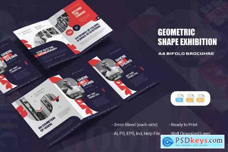 Geometric Shape Exhibition - Bifold Brochure