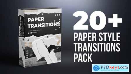 20 Paper Style Transition Pack 58569191