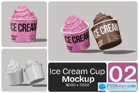 Ice Cream Cup Mockup