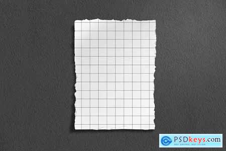 Ripped Poster Mockup