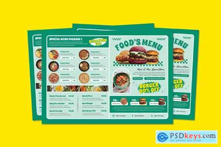 Food Menu Flyer Design
