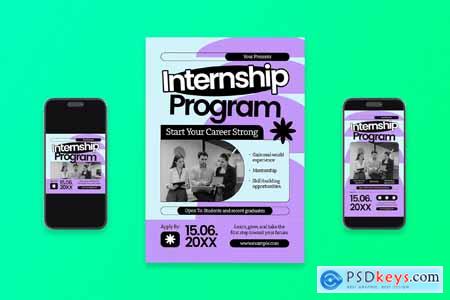 Internship Program Flyer Set KDDS99X