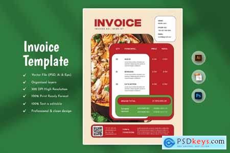Level Simple Services Invoice Template