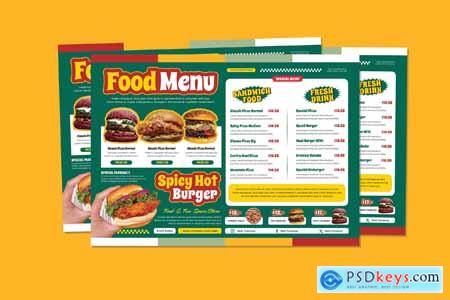Food And Drink Menu Template Design