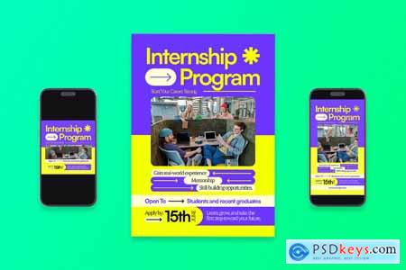 Internship Program Flyer Set 8X7UVA2