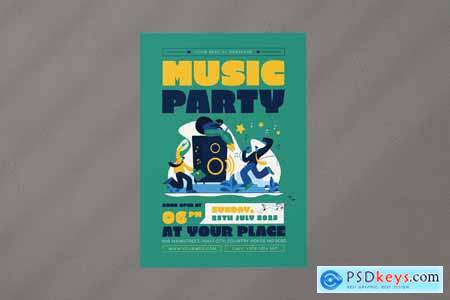 Music Party Flyer 8H4H9QS
