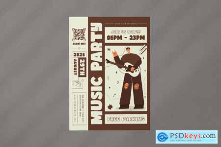 Music Party Flyer 2BBEX29