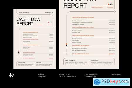 Modern Simple Cashflow Report
