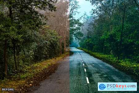 AI-Optimized Moody Cinematic Road Lightroom Preset