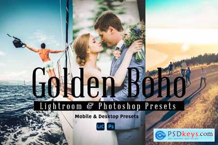 Golden Boho Lightroom and Photoshop Presets