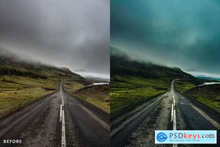 AI-Optimized Moody Cinematic Road Lightroom Preset