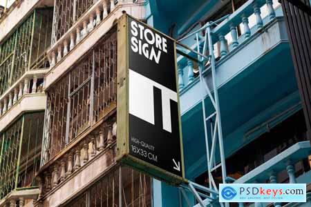 Store Sign Mockup - VOL