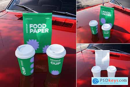 Paper Bag & Cup Mockup