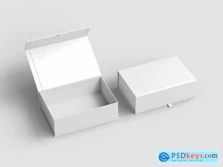 Gift Box Branding Mockup Set
