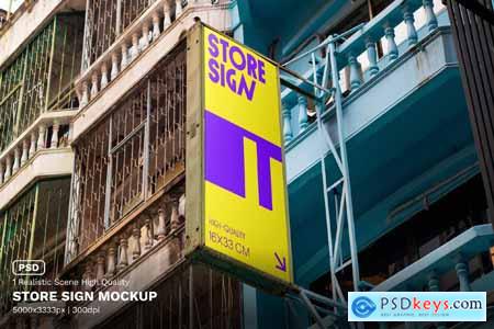 Store Sign Mockup - VOL