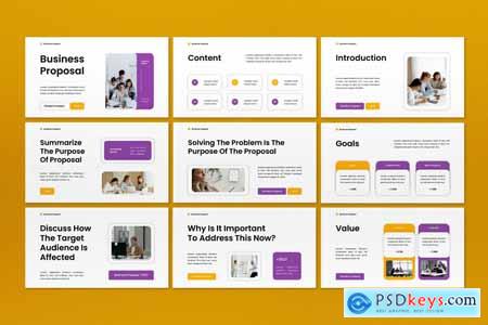 White Purple Modern Business Proposal PPT
